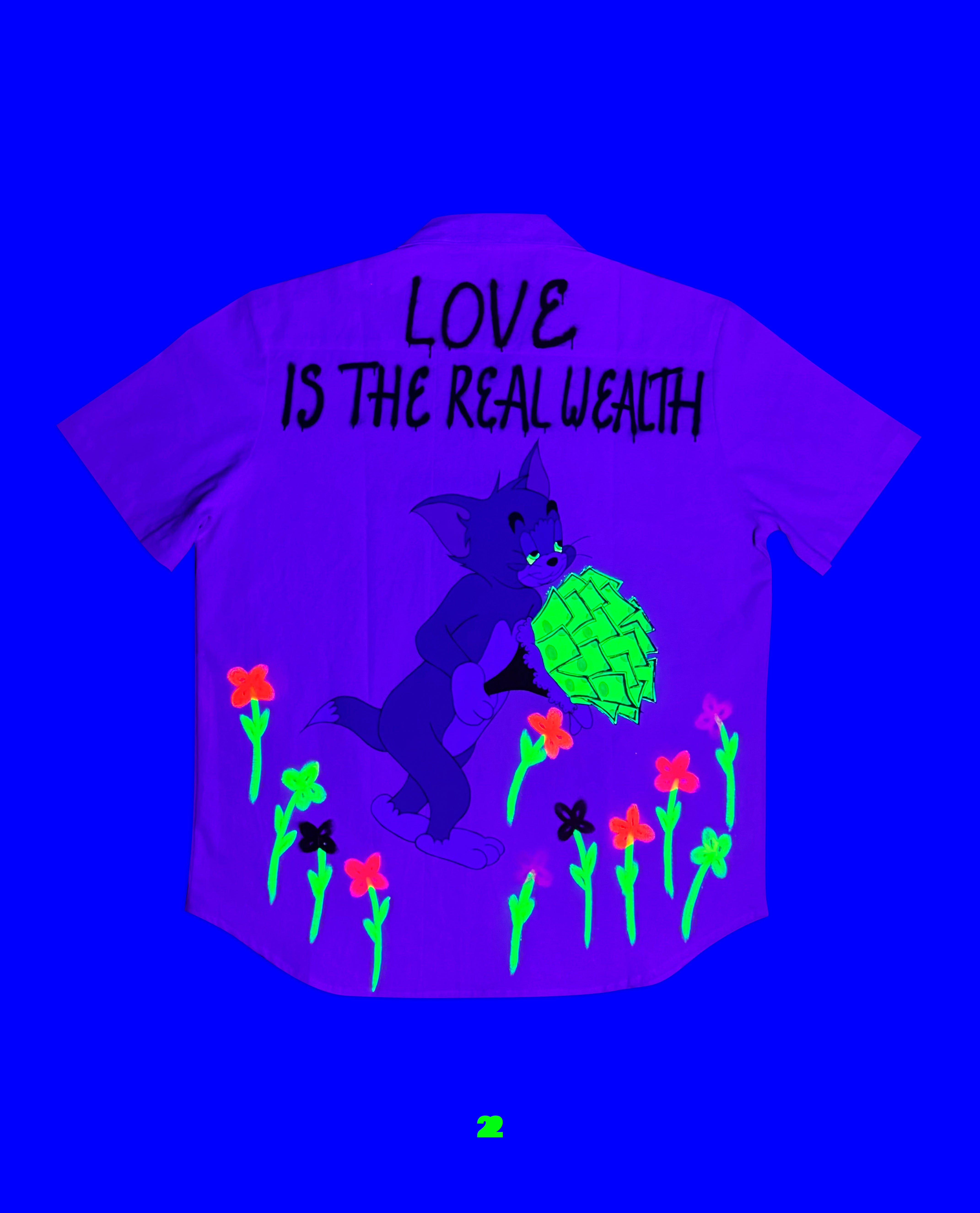 LOVE IS THE REAL WEALTH(HAND PAINTED)