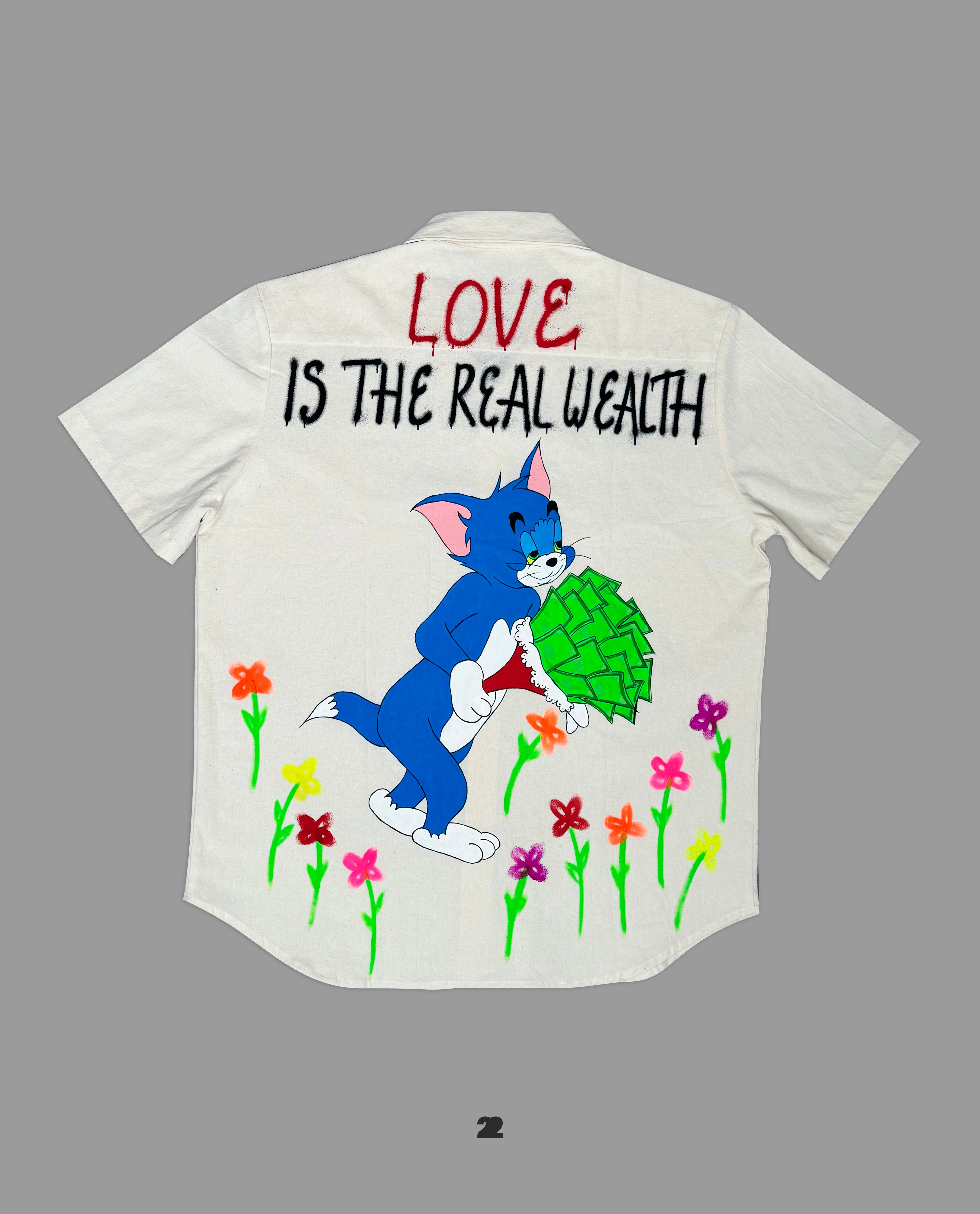 LOVE IS THE REAL WEALTH(HAND PAINTED)