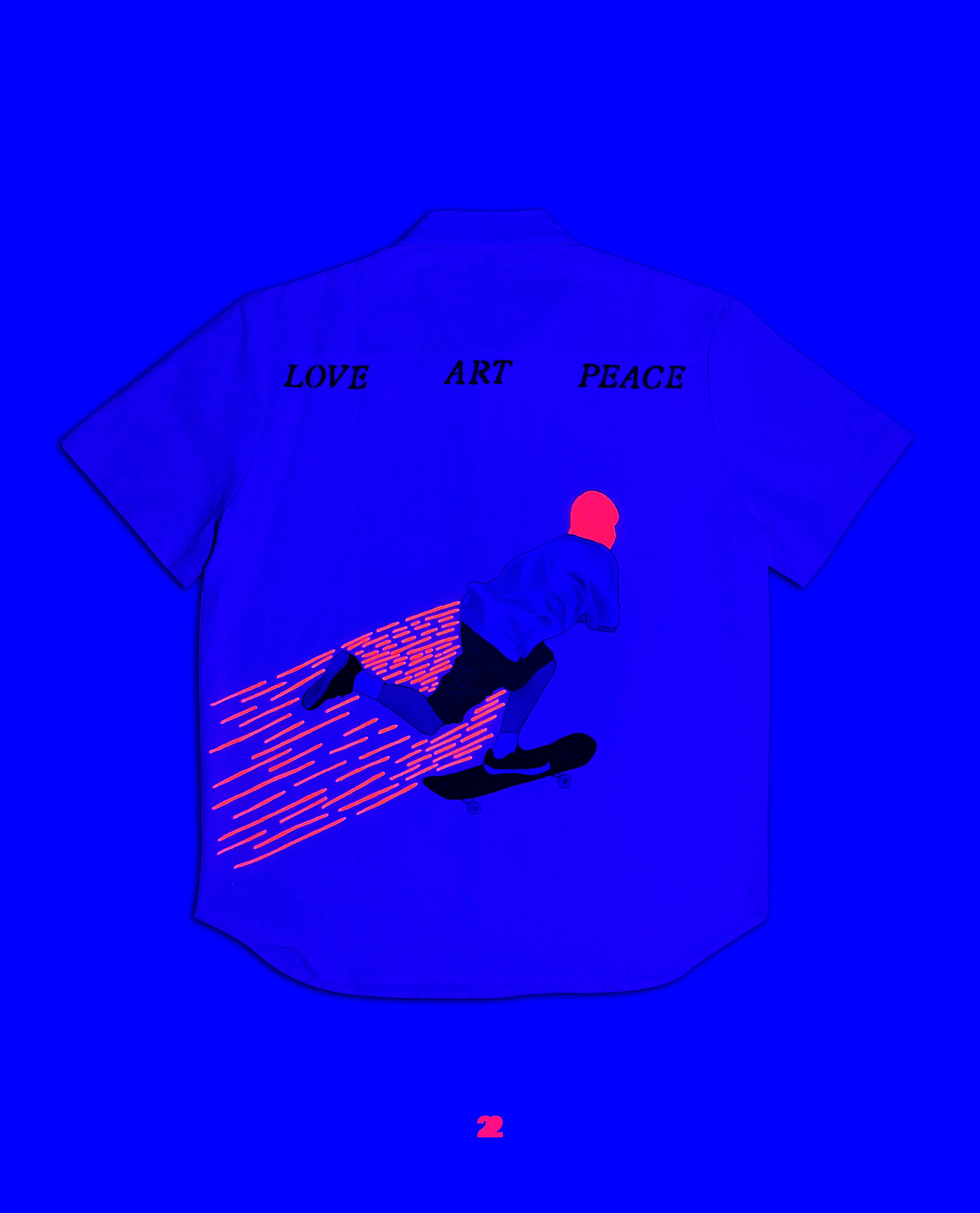 LOVE ART PEACE (HAND PAINTED)