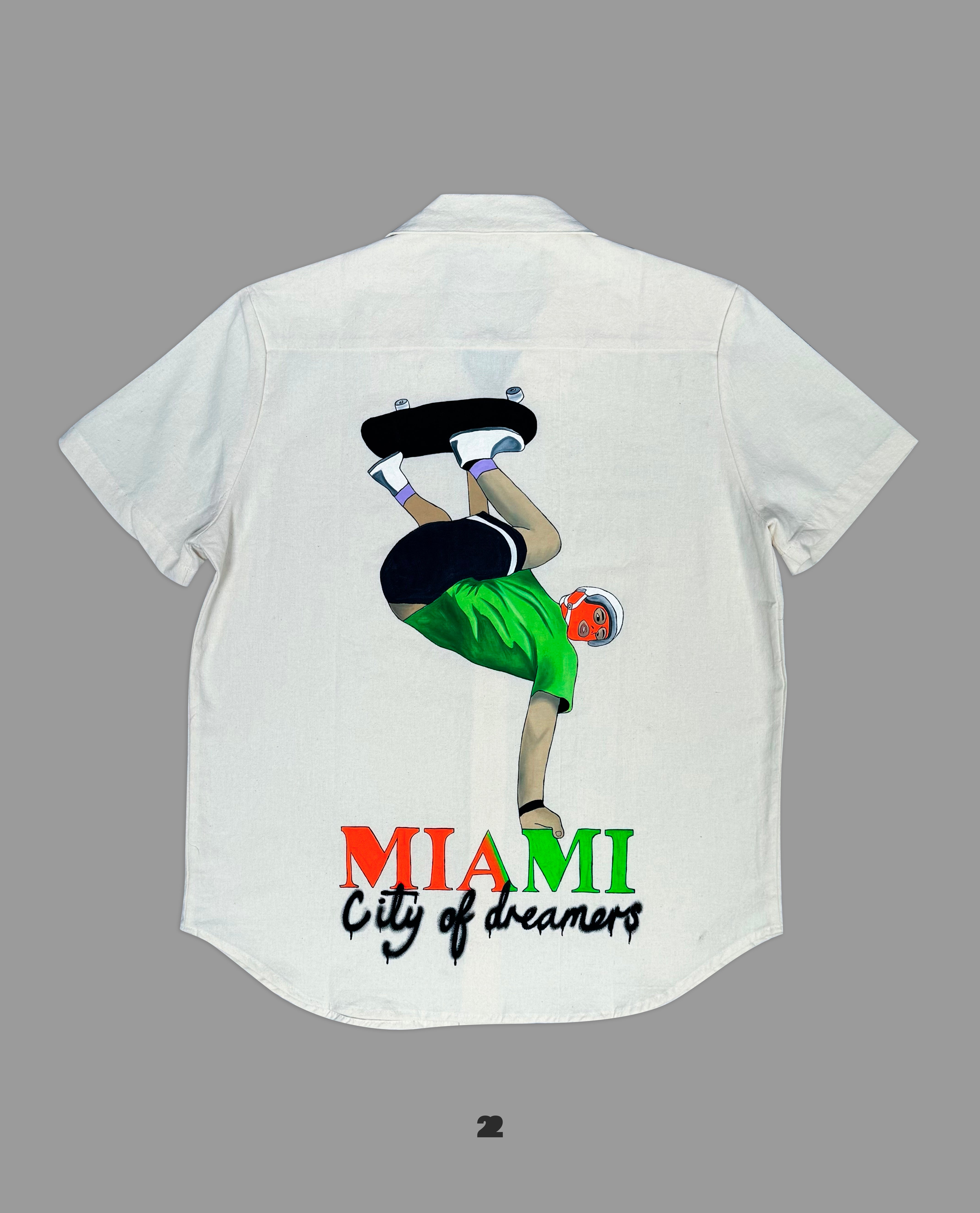 MIAMI CITY OF DREAMERS (HAND PAINTED)