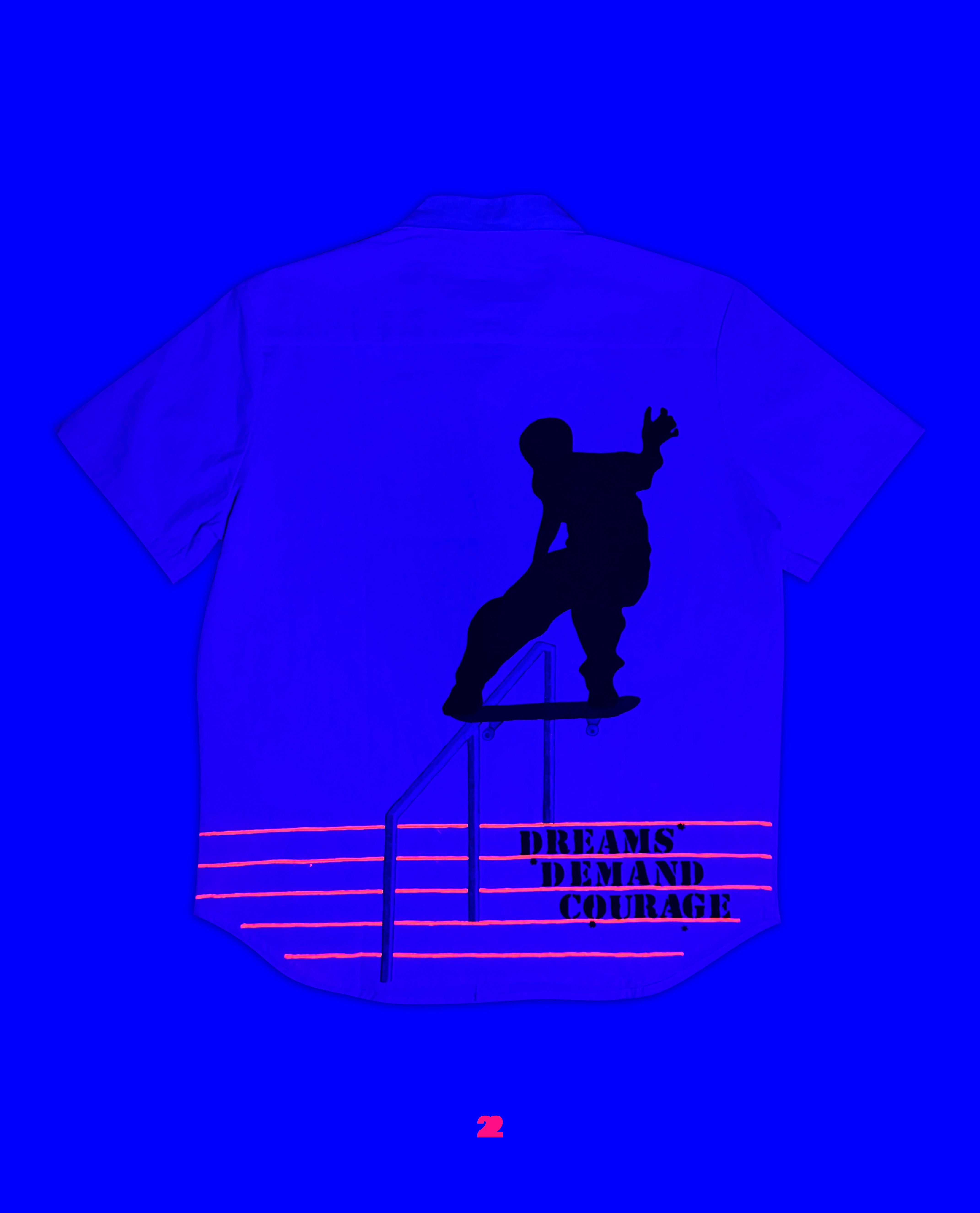 DREAMS DEMAND COURAGE (HAND PAINTED)