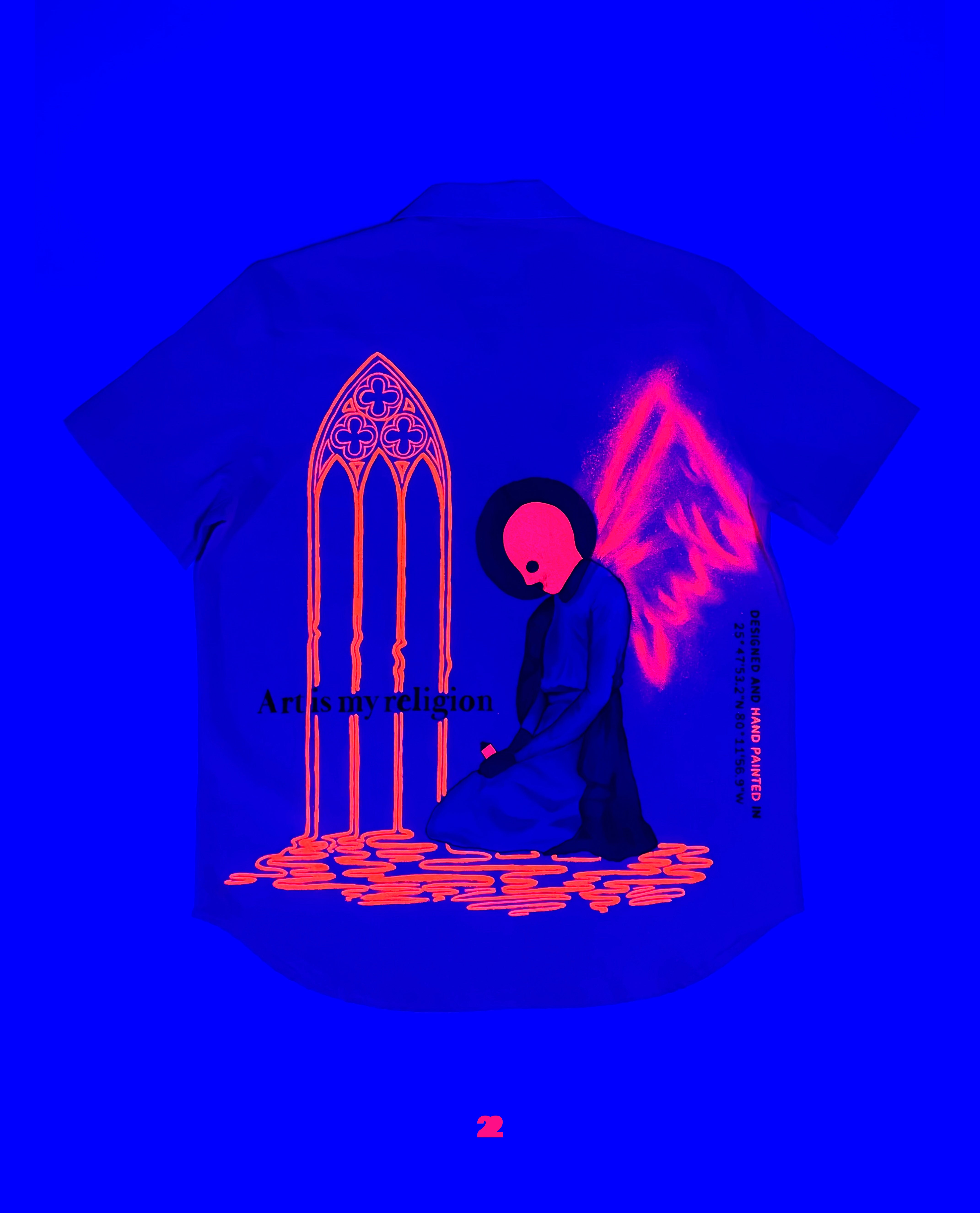 EL ARTE ES MI RELIGIÓN (PINTADO A MANO)