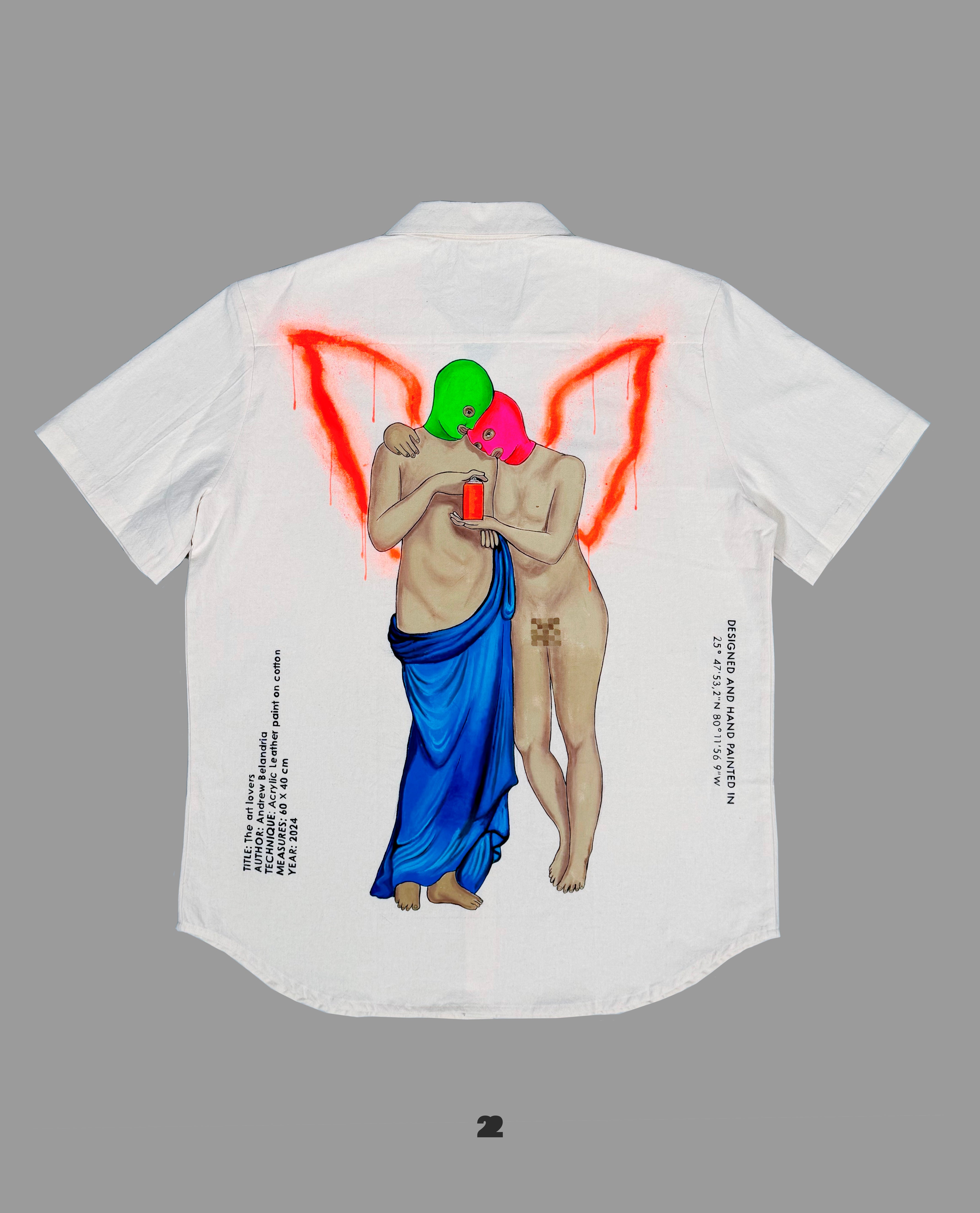 LOS AMANTES DEL ARTE (PINTADOS A MANO)